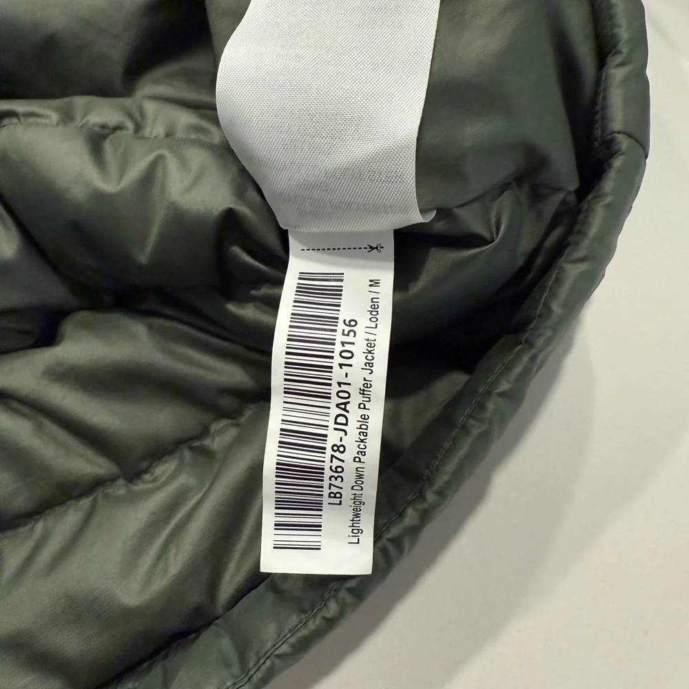 Quince Women's Lightweight Packable Down Puffer Jacket Loden Sz M - Picture 9 of 9